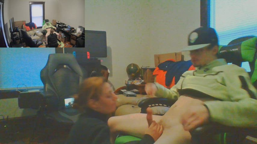 blowjob cumshot stranger gif