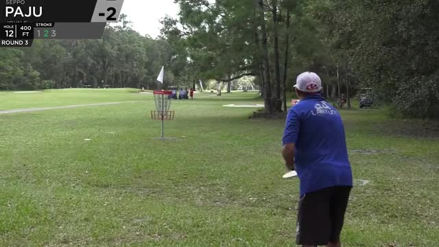 Semifinals 2018 DGPT Championship - MPO B9 | JohnE McCray hole 12 putt