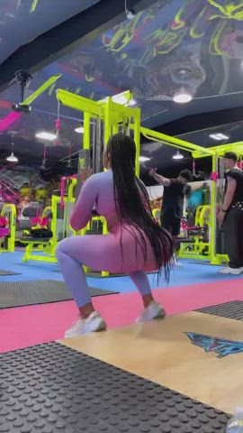Celebrity Ebony Workout gif