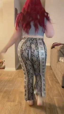 big ass fake ass jiggling pawg thick trans gif