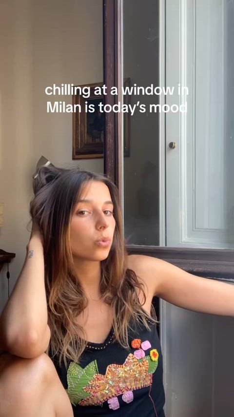 italian sexy smoking gif
