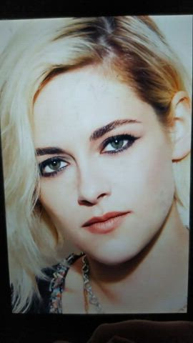 celebrity cum cumshot facial green eyes kristen stewart tribute gif