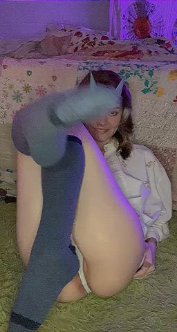 petite redhead teen gif