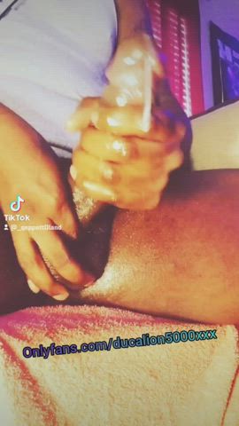Amateur BBC Big Balls Big Dick Cum Cumshot Male Dom Male Masturbation TikTok gif