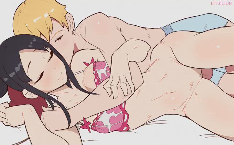 animation hentai spooning gif