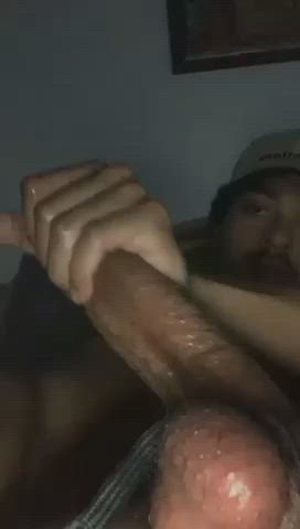 Big Dick Big Balls Thick Cock Male Masturbation Solo Cock Worship BBC Boyfriend gif