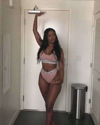 Ebony Curvy Tease gif