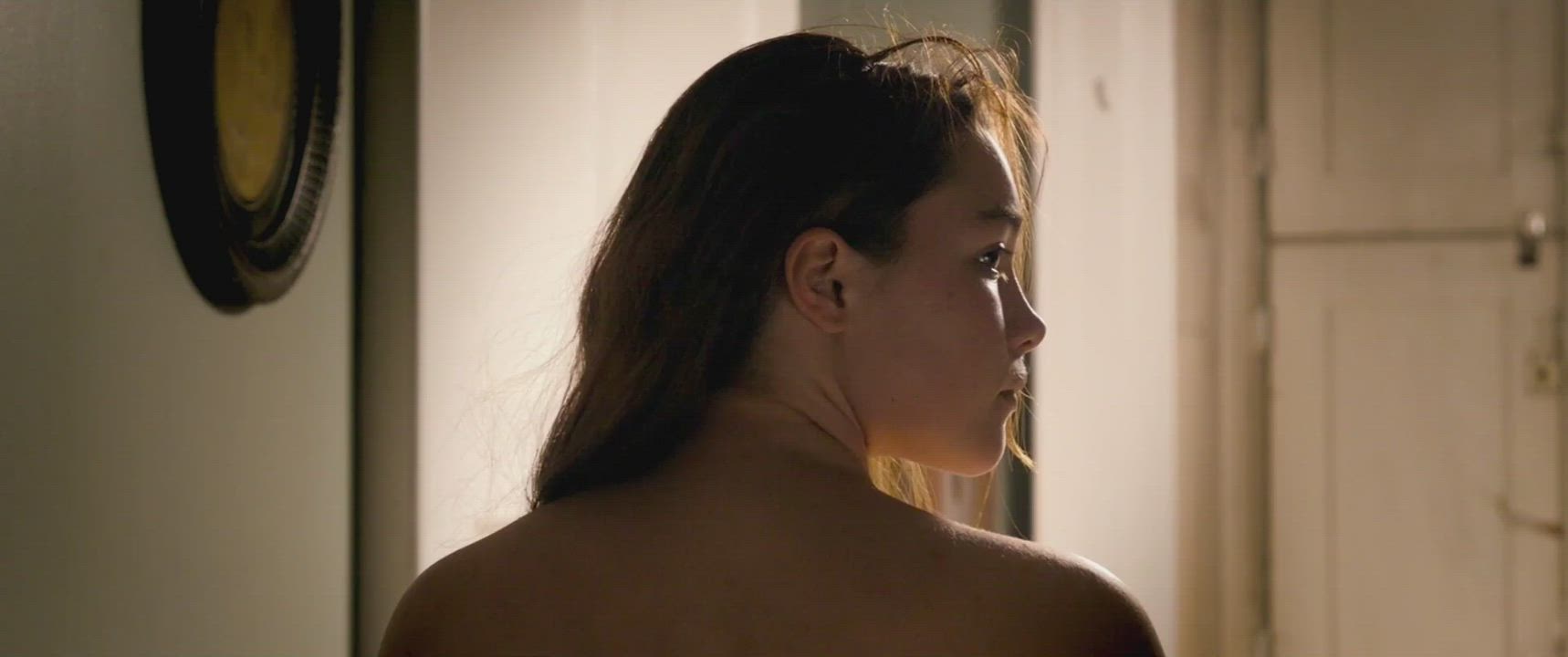 British Brunette Nude gif