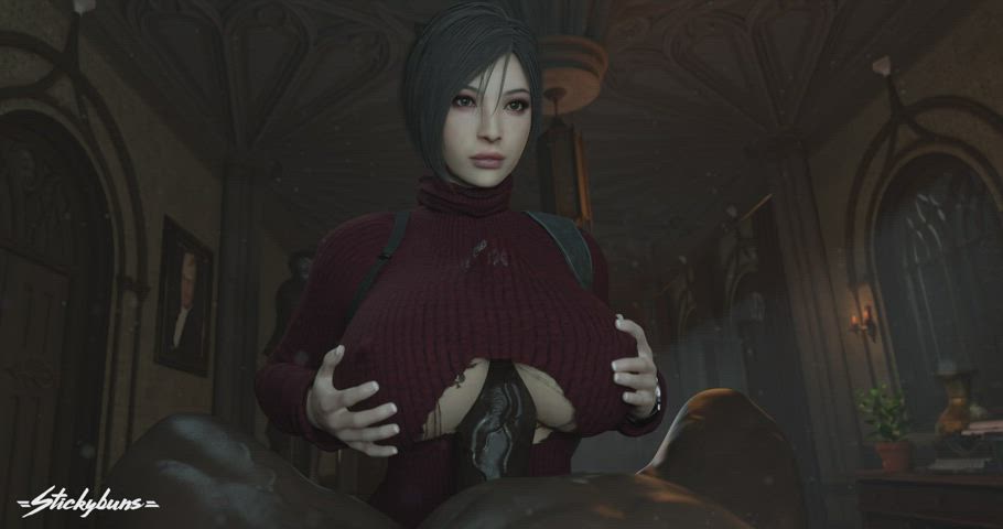 animation titty fuck huge tits big dick rule34 3d gif
