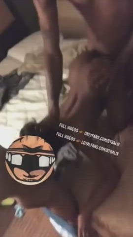 amateur big ass big tits blowjob ebony homemade onlyfans threesome gif