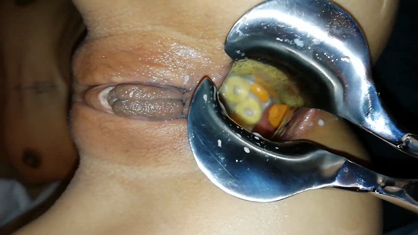 anal play food fetish kinky sweetie teen gif