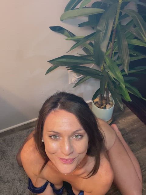 brunette eye contact green eyes jiggle lingerie pov tease teasing adorable-porn amateur-girls