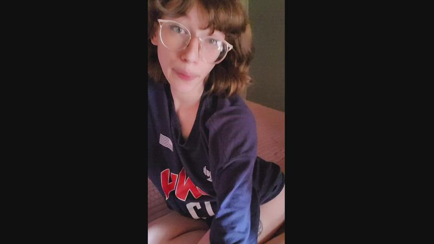 cute glasses nerd gif
