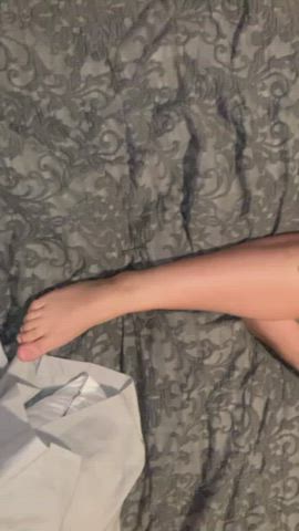 Feet Lingerie MILF Tease Wife gif