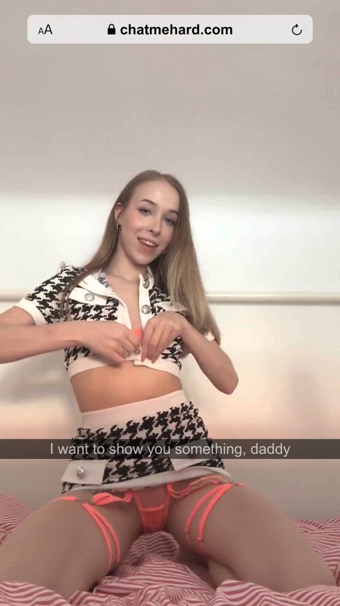 blonde lingerie step-daughter gif