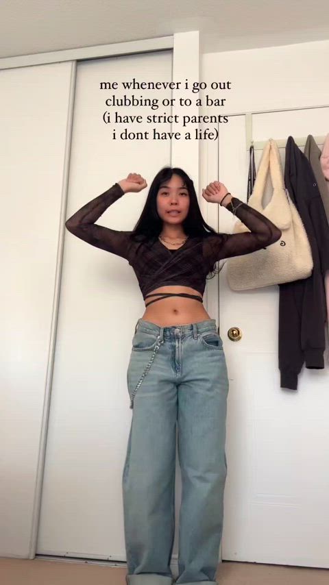 Can't Stop Fapping to this Asian Whore's Sexy Stomach