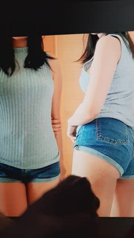 cumshot girls tribute gif