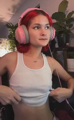 petite small tits titty drop gif