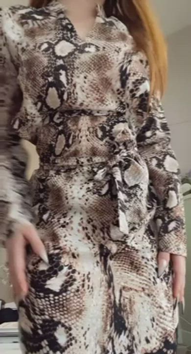 I wish I could show what’s under my dress to everyone I meet
