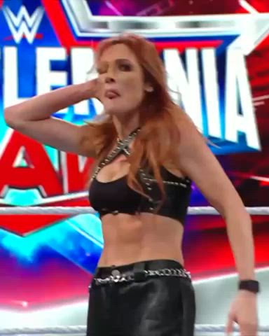 abs bouncing tits cute milf natural natural tits redhead tits wrestling gif