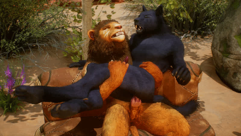 3D Anal Animation Couch Sex Gay gif
