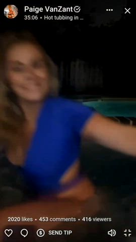 big tits boobs celebrity fake boobs nipples onlyfans paige vanzant pussy thong gif