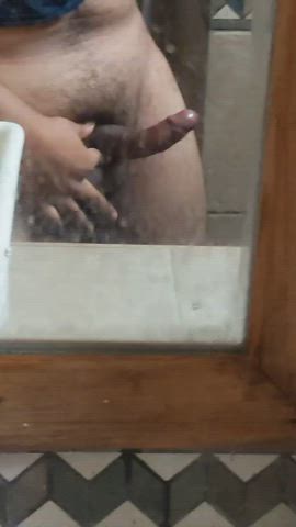 Let me push you against the bathroom wall and fuck you like that ?