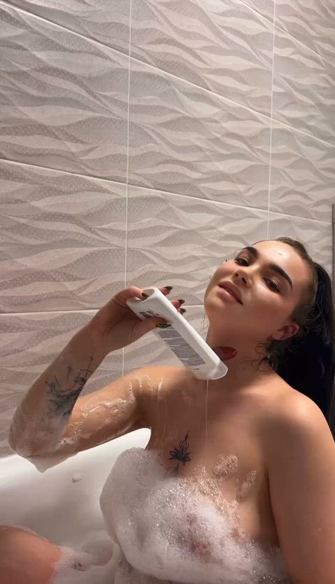 bath bathtub boobs brunette cute nsfw natural tits onlyfans tits white girl amateur-girls