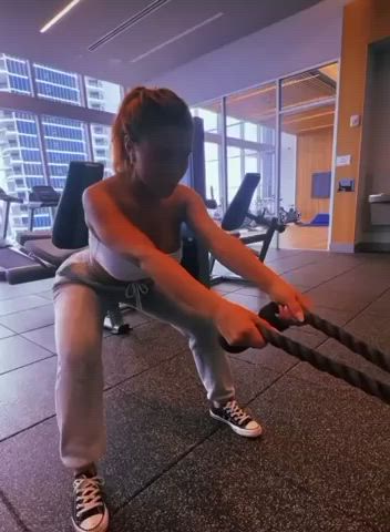ass latina ponytail gif
