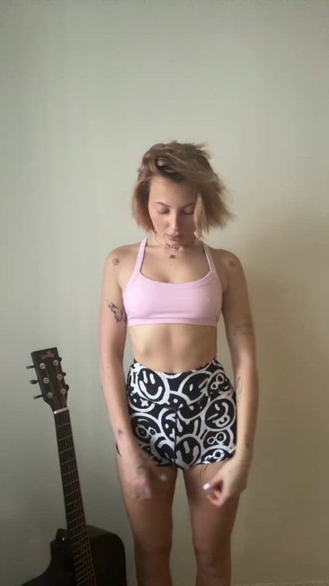 fake tease teasing trans transexual gif