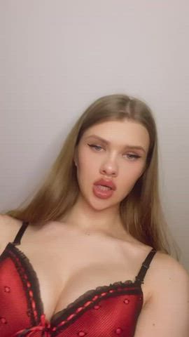 Dildo Pretty Sucking gif
