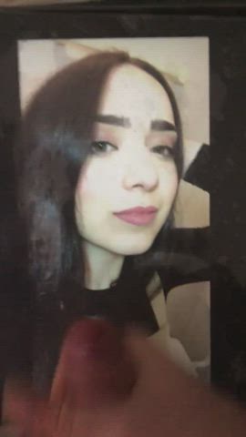 Tribute for Christian girl (again) 😈😈😈 (found on cumtributes)