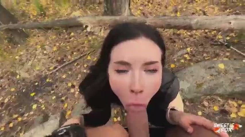 I cummed so deep she had to swallow it all