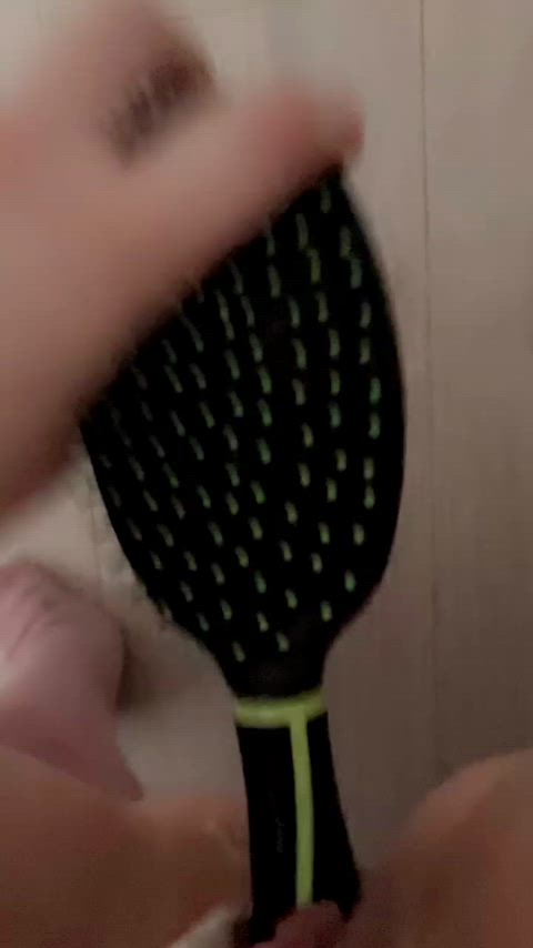 This is what happens when girls buy a new hairbrush