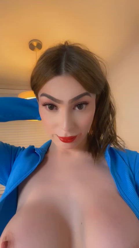 big dick boobs trans trans woman transgender gif