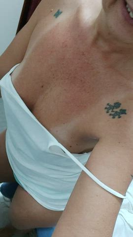 Amateur Blonde Boobs Cougar Couple Horny Hostel Hotwife MILF Mom gif