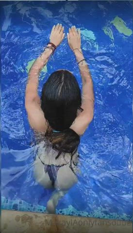 Pool Thong Wet gif