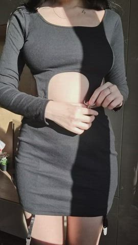 amateur big tits natural tits panties titty drop gif