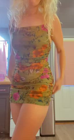 Let me strip out of my tiniest dress for you