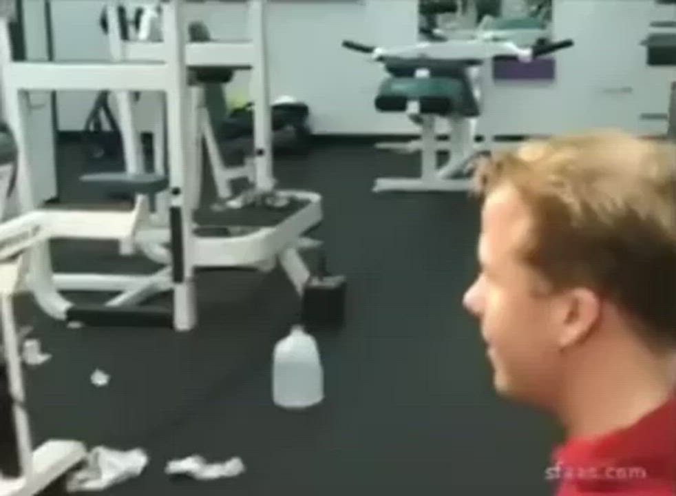 Bodybuilder Dominant Fitness Gym Muscular Girl Tease Topless gif