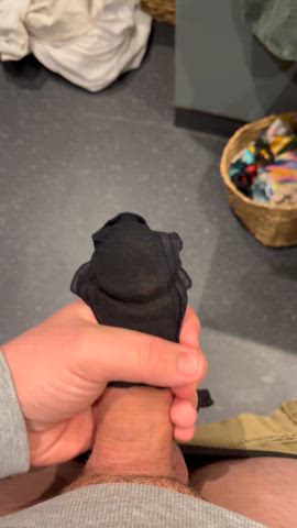 big dick jerk off pantyjob gif