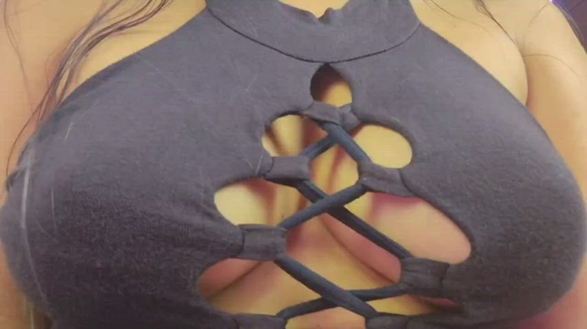 big tits boobs cute homemade hotwife lesbian natural tits teen gif