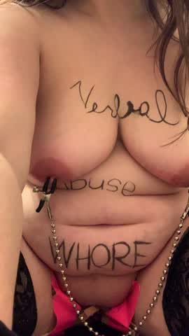 Abusing my sore tits after taking all the clothespins off