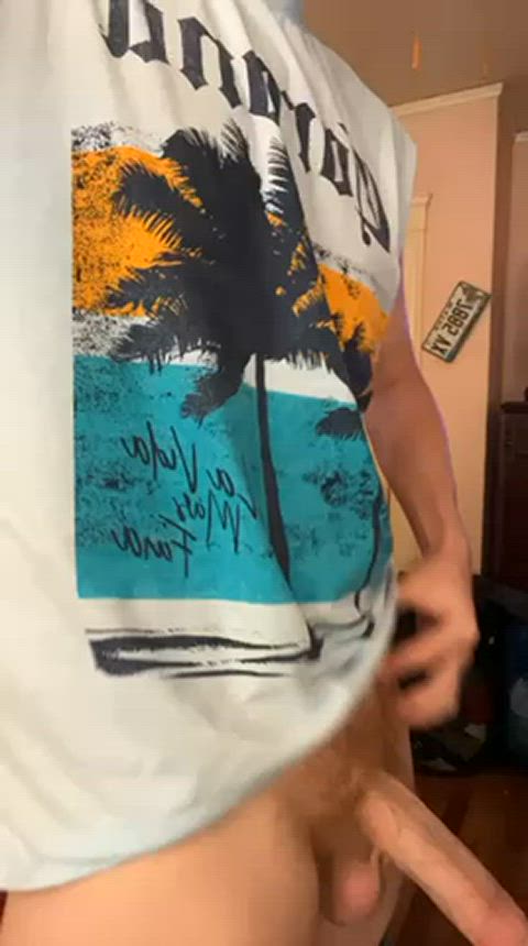 Would you taste my big sweaty summer cock bro