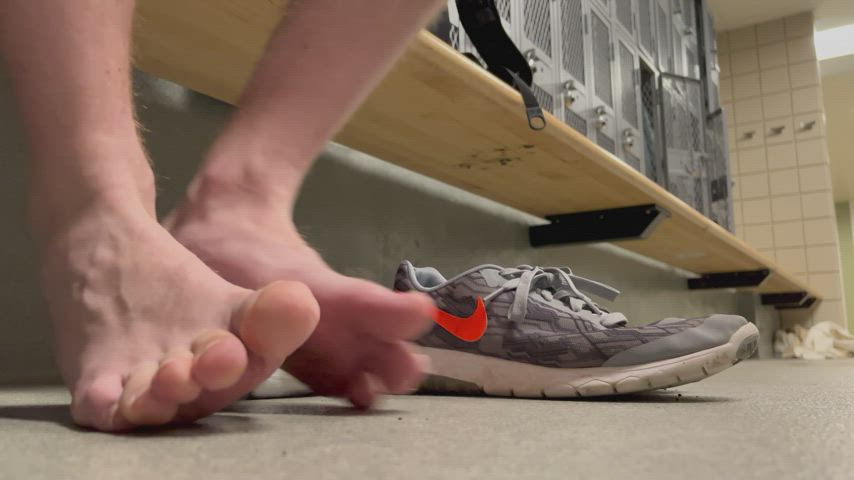 I love going barefoot on the cool floor after a hot tiring workout