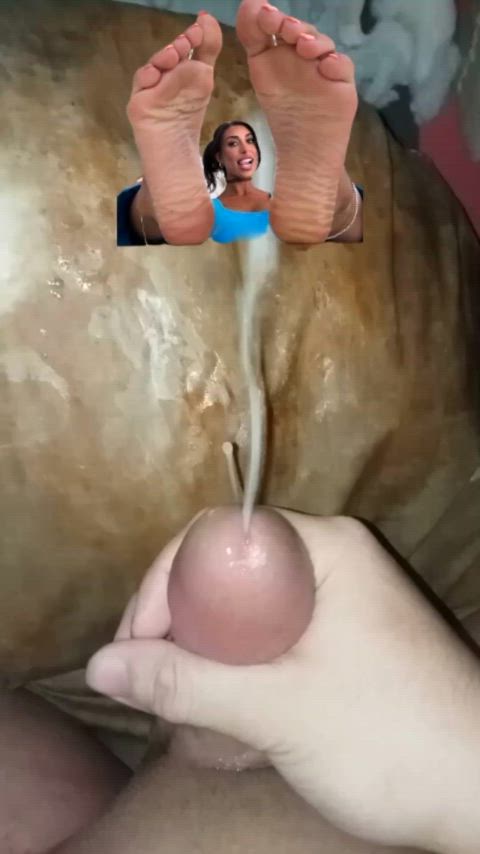 cum on feet cumshot foot fetish goddess joi jerk off onlyfans tribute gif