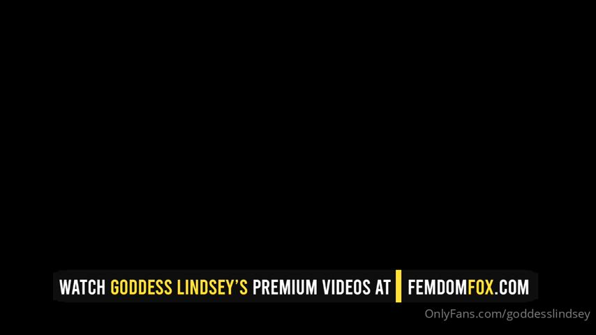 femdom goddess humiliation joi pov gif