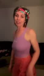 Amateur Booty Flashing Homemade Panties gif