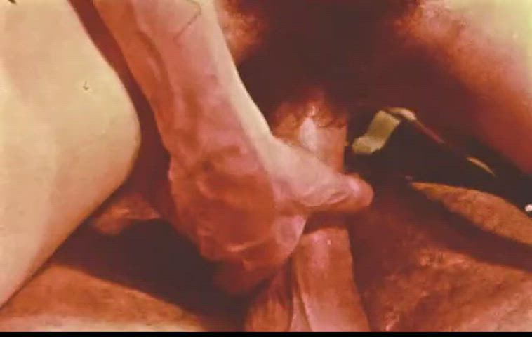 Brunette Hairy Pussy Reverse Cowgirl Tits Vintage gif