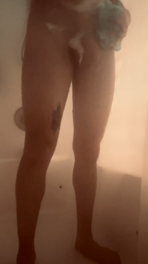 jerk off shower solo gif
